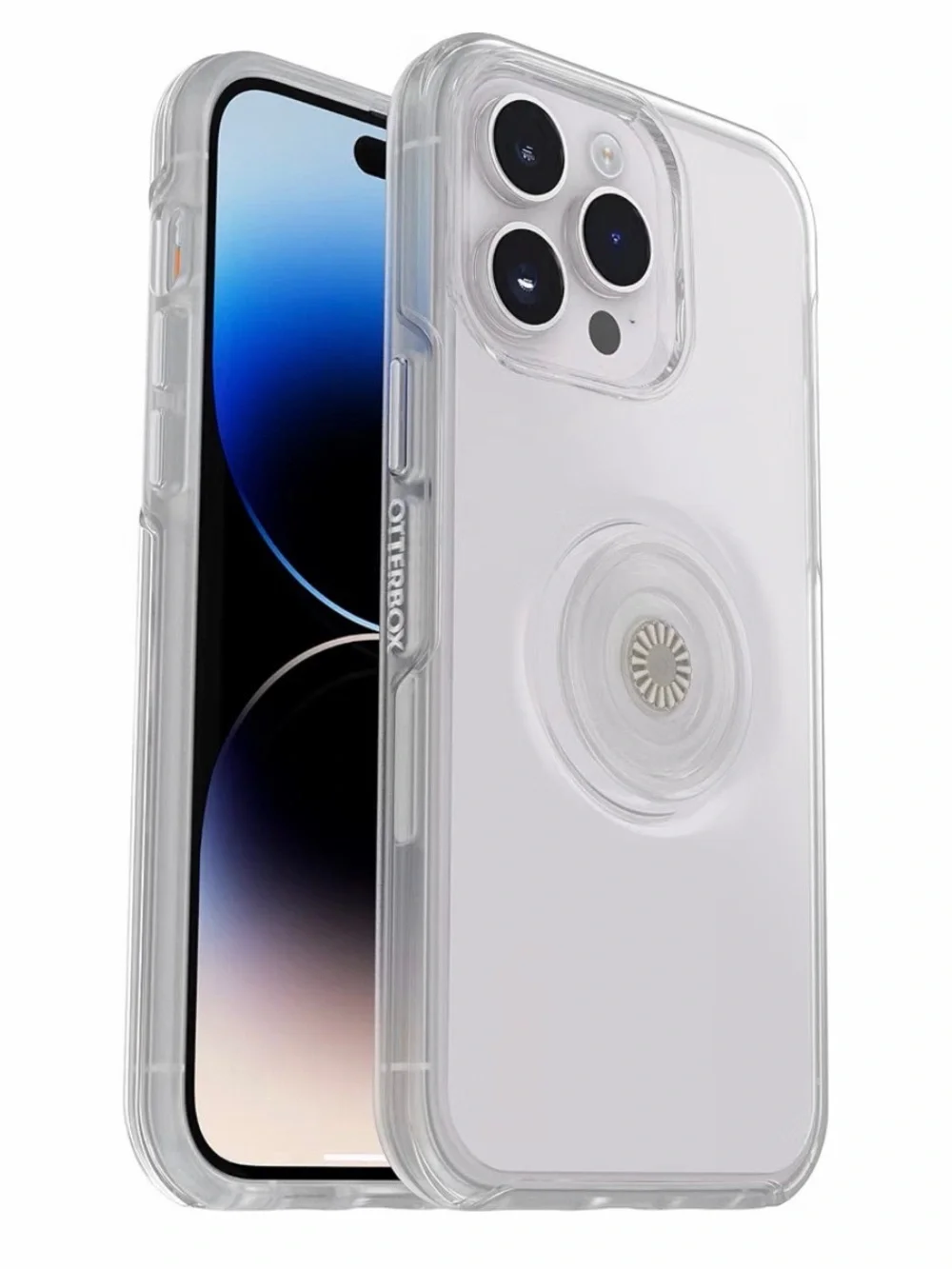 Otterbox iPhone 14 Pro Max + Popsocket Symmetry Series Clear Case